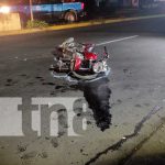 Motociclista y acompañante lesionados tras sufrir accidente de tránsito nicaragua, managua, accidente,