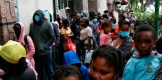 Albergues en México saturados por migrantes haitianos.