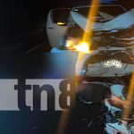 Un muerto y un lesionado grave, en violento accidente de tránsito nicaragua, juigalpa, accidente,