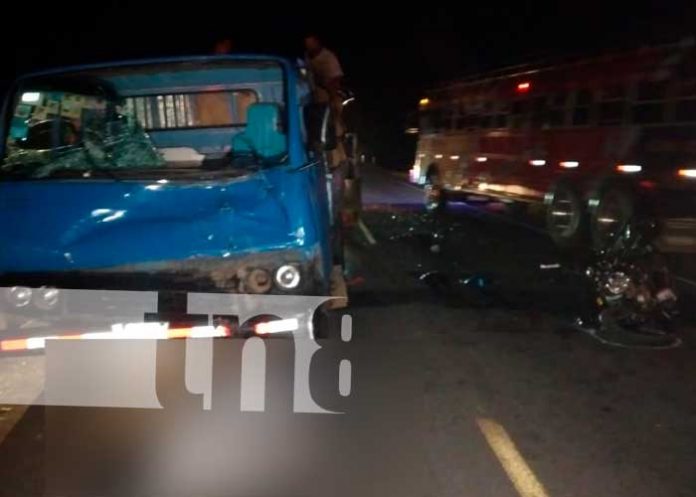 2 nicaragua, accidente de transito, muerto,