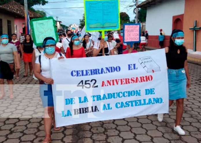 Celebran 452 aniversario de la traducción de la Biblia en Nandaime