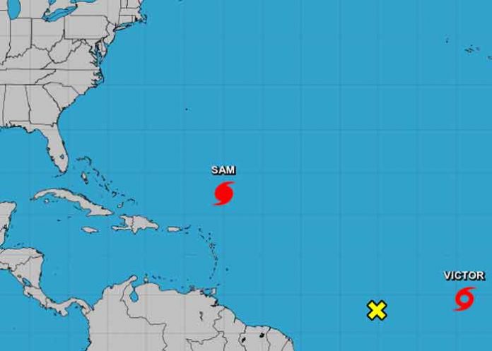 El huracán Sam y la tormenta Víctor se fortalecen en el Atlántico