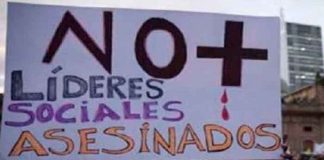 Asesinan a cinco líderes sociales en un día en Colombia