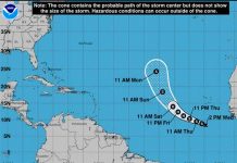 Se forma la depresión tropical 20 en el Atlántico