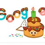 Con un doodle especial, Google celebra su aniversario 23 Con un doodle especial, Google celebra su aniversario 23