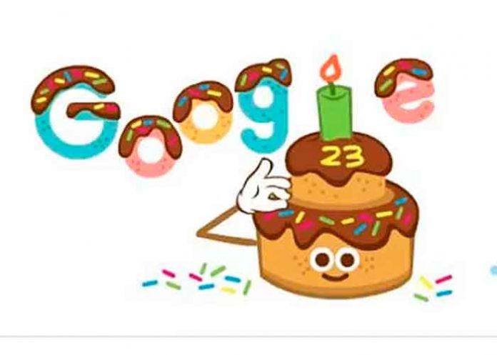 Con un doodle especial, Google celebra su aniversario 23
