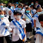 Estudiantes de Tipitapa desfilan en celebración a la Patria Estudiantes de Tipitapa desfilan en celebración a la Patria