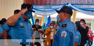 Policía Nacional realiza ascenso en grado a 70 oficiales en Masaya