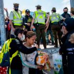 Manifestación en Chile contra migrantes