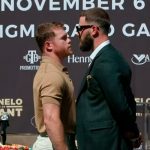 Conferencia de Canelo y Plant se convierte en ring de boxeo canelo, álvarez, caleb, plant, mexico, angeles,
