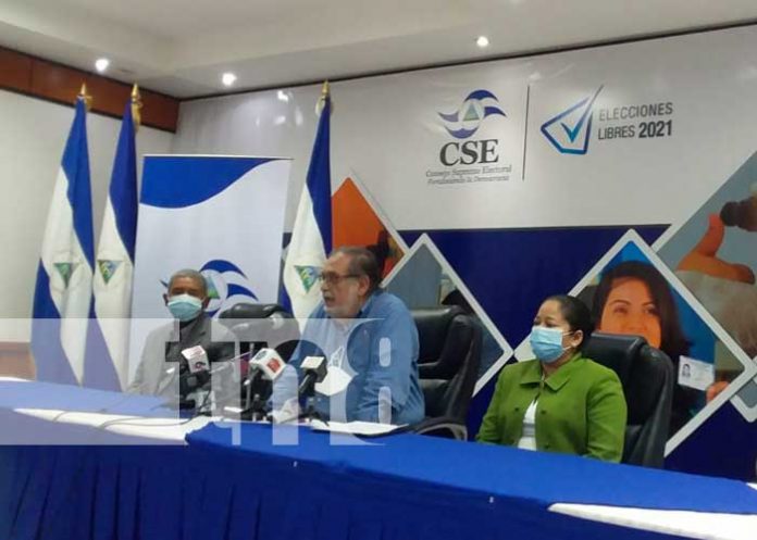 Conferencia de prensa del CSE Nicaragua