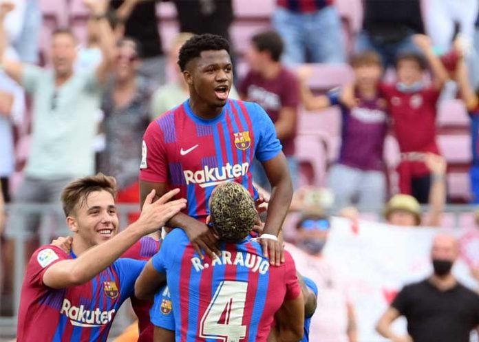 ansu, fati, barcelona, futbol