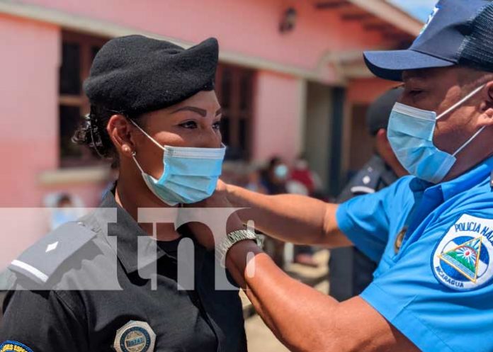 MASAYA3 Nuevos agentes de la Policía Nacional son ascendidos en Madriz