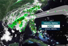 Se forma tormenta tropical Mindy al noreste del Golfo de México