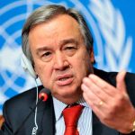 secretario general de la Organización de Naciones Unidas (ONU), António Guterres