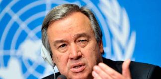 secretario general de la Organización de Naciones Unidas (ONU), António Guterres