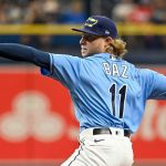 Baz luce en el montículo y ayuda a Rays a barrer a Marlins baz, pitcher, rays, tampa, bay,