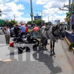 Accidente de tránsito en la Rotonda Cristo Rey con motociclista y carretón