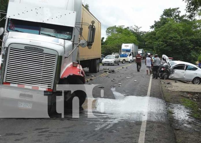 accidente-esteli-3 Lugar de un fuerte accidente de tránsito en Estelí