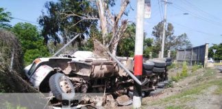Escena de accidentes de tránsito en Nicaragua