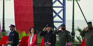 Acto del 42 aniversario del Ejército de Nicaragua, presidido por el Comandante Daniel Ortega y la Vicepresidenta Rosario Murillo