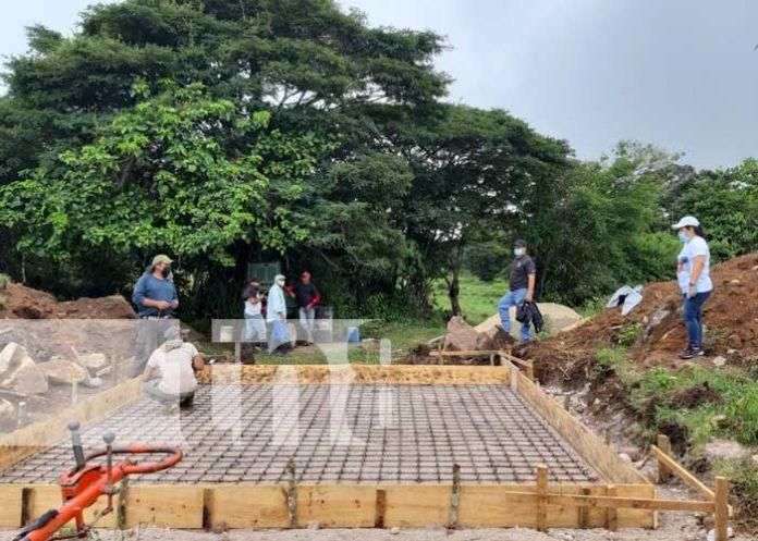 Construcción para sistema de agua potable en La Concordia, Jinotega
