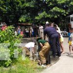 Foto: Rescate de un anciano que cayó a un cauce de Managua / TN8