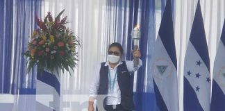 Acto por recibimiento de la Antorcha Centroamericana en Nueva Segovia, Nicaragua