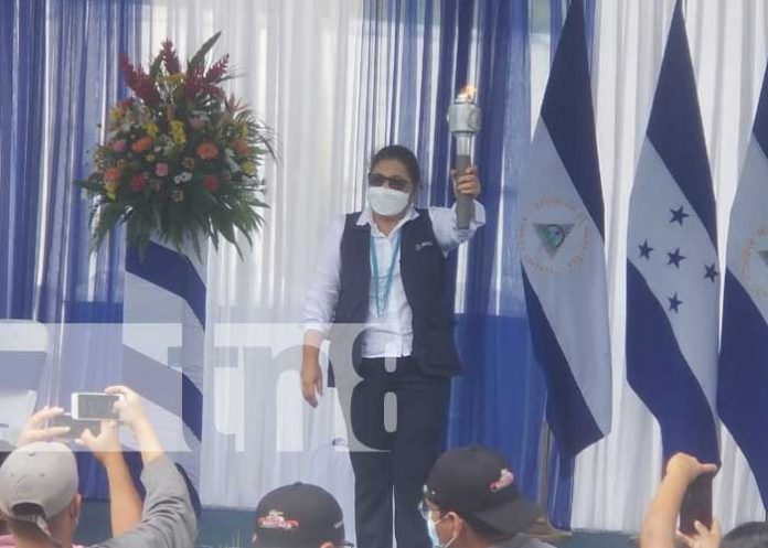 Acto por recibimiento de la Antorcha Centroamericana en Nueva Segovia, Nicaragua