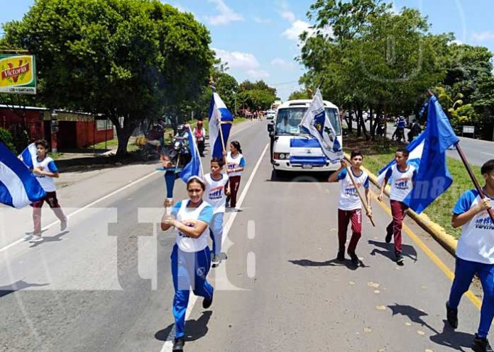 Recorrido con la antorcha centroamericana en Nicaragua (Archivo)
