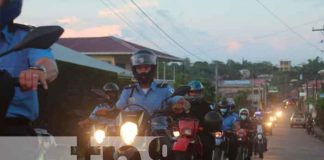 Diana policial en Bluefields en celebración a sus 42 años de fundación