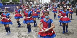 Presentan bandas y gimnasias rítmicas en Boaco