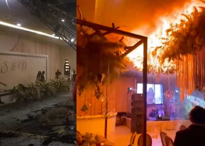 En pocos segundos una boda casi pasa a funeral