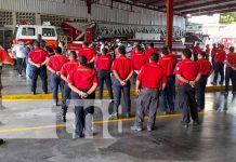 Bomberos aperturan curso acuático y de rescate vertical en Managua Capacitación a bomberos de Nicaragua