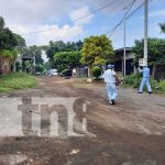 Realizan jornada de fumigación en barrio Bertha Díaz, Managua Realizan jornada de fumigación en barrio Bertha Díaz, Managua