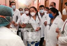 Asesora en temas de salud de visita en Matagalpa
