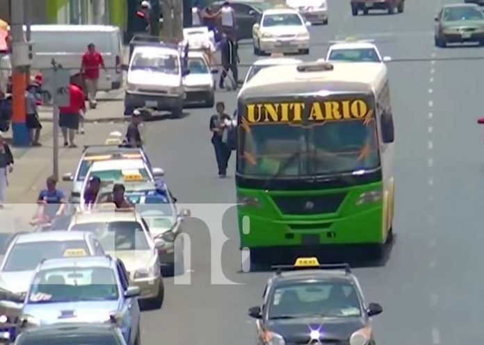 Sistema de transporte y de buses en Managua