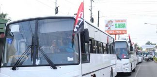 Flota de nuevos buses rusos para el transporte de Managua