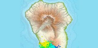 Alta actividad sísmica en el volcán en las Islas canarias