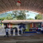 Inauguran entechado de cancha multiusos de una escuela en Río Blanco Inauguración de cancha multiusos en una escuela de Río Blanco