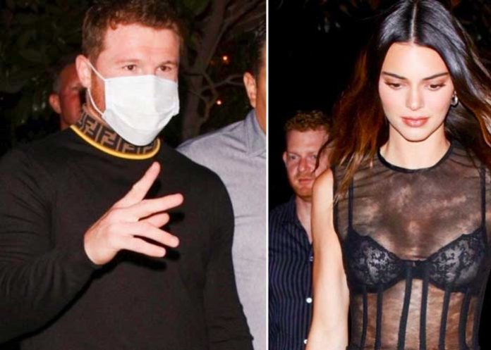 Canelo Álvarez y Kendall Jenner son vistos comiendo juntos