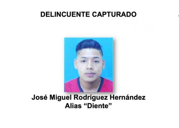 Presentación policial de sujeto que mató a un joven en Managua