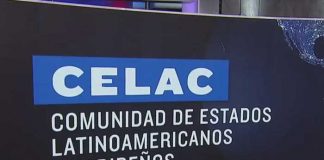Imagen con las siglas de la CELAC