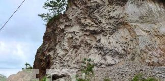 Derrumbe en el cerro El Rama causa susto en pobladores