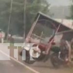 Motociclista en estado de ebriedad casi pierde la vida en Chinandega Motociclista en estado de ebriedad casi pierde la vida en Chinandega