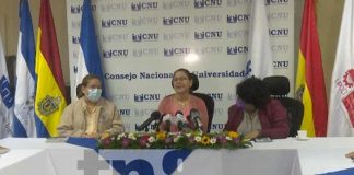 Conferencia de prensa del CNU sobre actividades de universidades y un convenio con Palestina