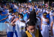 Colegios de Managua realizan desfiles patrios