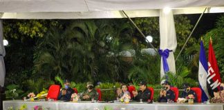 Aniversario 37 de la DOEP, presidido por el Comandante Daniel Ortega y la Vicepresidenta Rosario Murillo