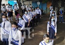Actos en colegios de Nicaragua para conmemorar la Independencia de Centroamérica