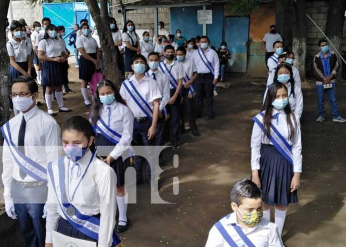 Actos en colegios de Nicaragua para conmemorar la Independencia de Centroamérica